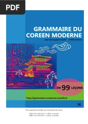 Grammaire du Coreen Moderne en 99 lecons
