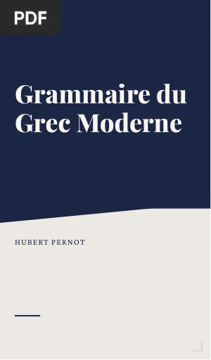 Grammaire du Grec Moderne