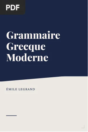 Grammaire Grecque Moderne