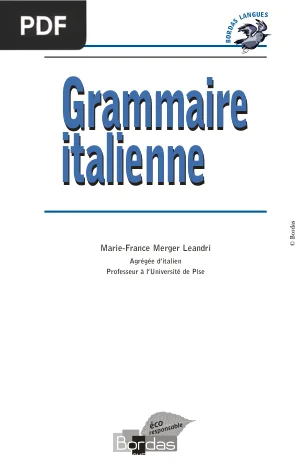 Grammaire italienne