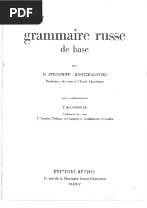Grammaire russe de base