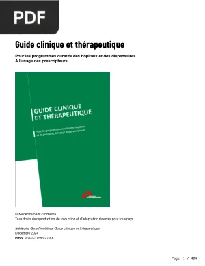 Guide clinique et thérapeutique