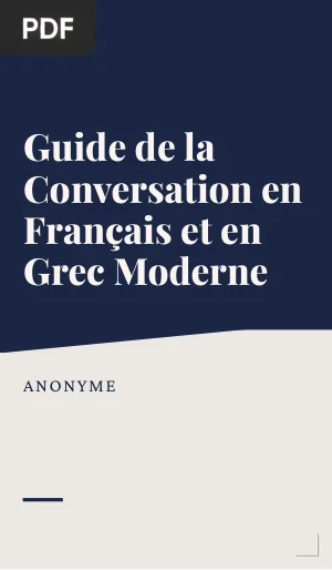 Guide de la Conversation en Français et en Grec Moderne