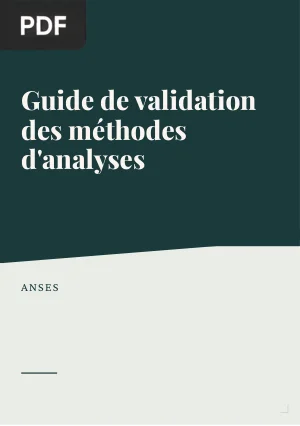 Guide de validation des méthodes d'analyses