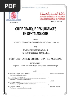 Guide Pratique des Urgences en Ophtalmologie
