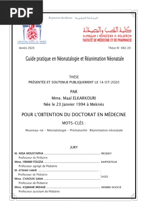 Guide pratique en Néonatologie et Réanimation Néonatale