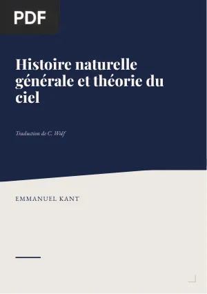 Histoire naturelle générale et théorie du ciel