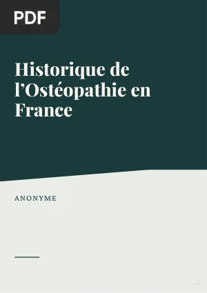 Historique de l'Ostéopathie en France