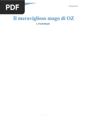 Il meraviglioso mago di Oz