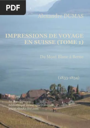 Impressions de voyage en Suisse, tome I