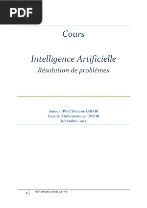 Intelligence Artificielle - Résolution de Problèmes