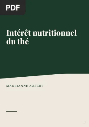 Intérêt nutritionnel du thé dans la prévention des pathologies oxydatives