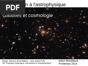Introduction à l'astrophysique : galaxies et cosmologie