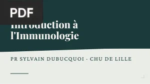 Introduction à l'Immunologie
