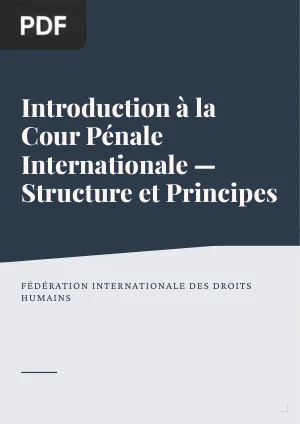 Introduction à la Cour Pénale Internationale - Structure et Principes Généraux