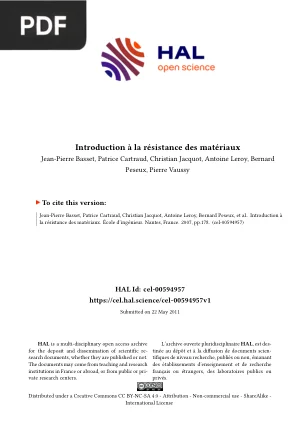 Introduction à la résistance des matériaux