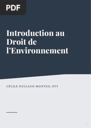 Introduction au Droit de l’Environnement