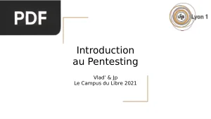 Introduction au Pentesting