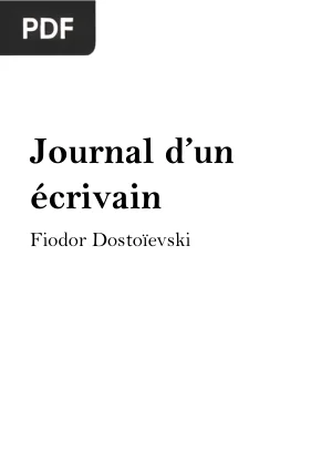 Journal d’un Écrivain