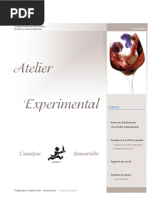 L'analyse sensorielle appliquée à la dégustation des vins