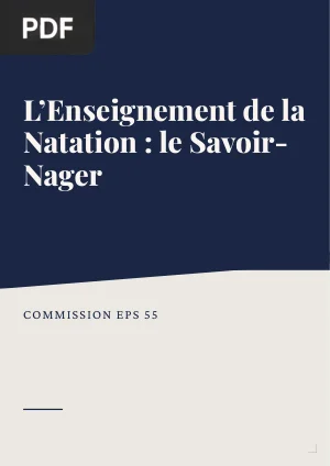 L'enseignement de la natation : le savoir-nager