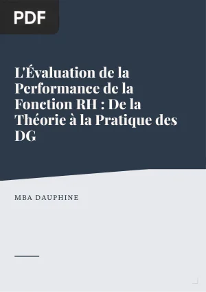 L'Évaluation de la Performance de la Fonction RH : De la Théorie à la Pratique
