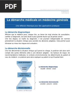 La démarche médicale en médecine générale