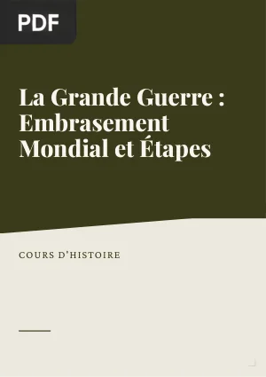 La Grande Guerre : Embrasement Mondial et Grandes Étapes