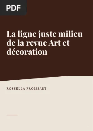 La ligne juste milieu de la revue Art et décoration