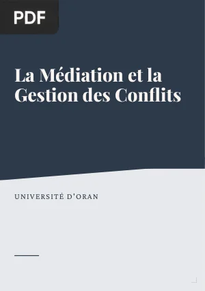 La Médiation et la Gestion des Conflits