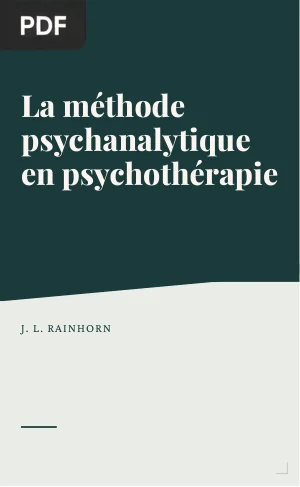 La méthode psychanalytique en psychothérapie