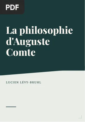 La philosophie d'Auguste Comte