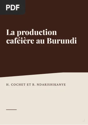 La production caféière au Burundi