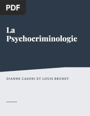 La Psychocriminologie