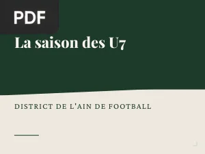 La saison des U7