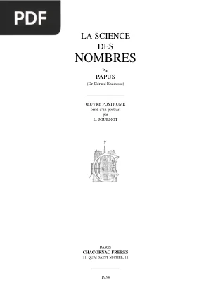 La Science des Nombres