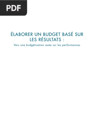 Élaborer un budget basé sur les Résultats