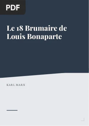 Le 18 Brumaire de Louis Bonaparte