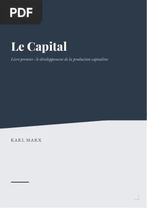 Le Capital, livre I