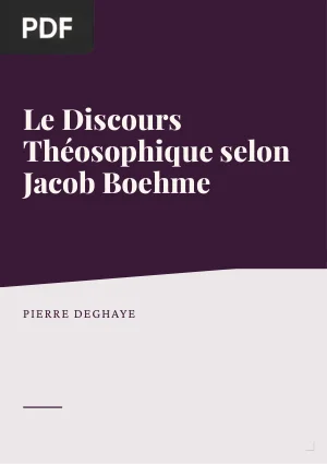 Le discours théosophique selon Jacob Boehme