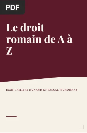 Le droit romain de A à Z