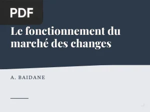 Le Fonctionnement du Marché des Changes