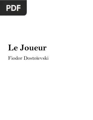 Le Joueur