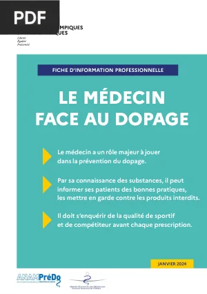 Le Médecin Face au Dopage