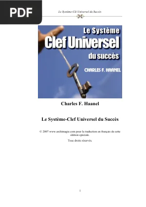 Le Système-Clé Universel du Succès