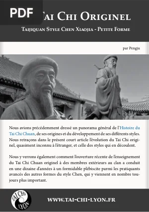 Le Tai Chi originel : style Chen Xiaojia