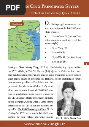Les cinq principaux styles de Tai Chi Chuan