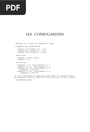 Les conjugaisons — Le Robert