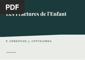 Les Fractures de l'Enfant