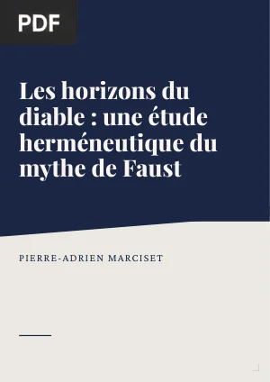 Les horizons du diable : une étude herméneutique de la figure littéraire du diable